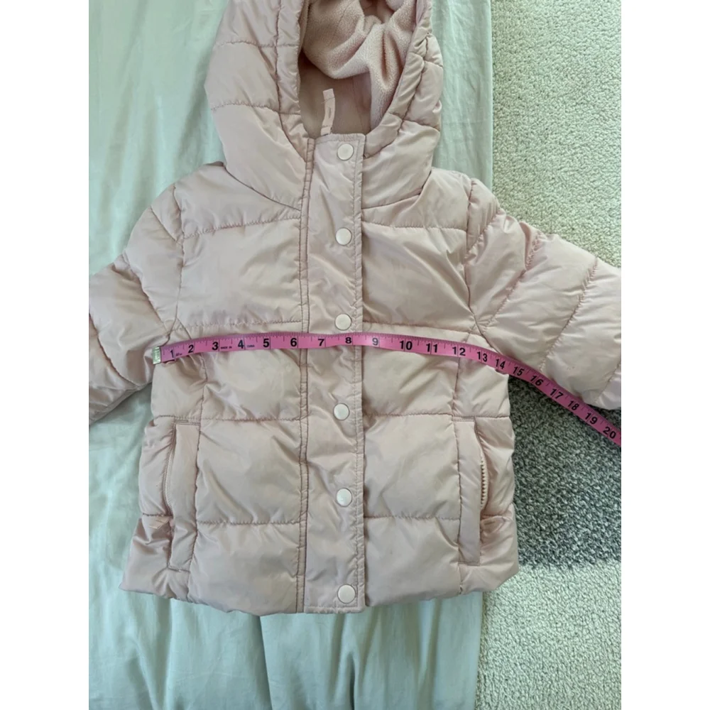 Girls Amazon Essentials Pink Puffer Jacket XS